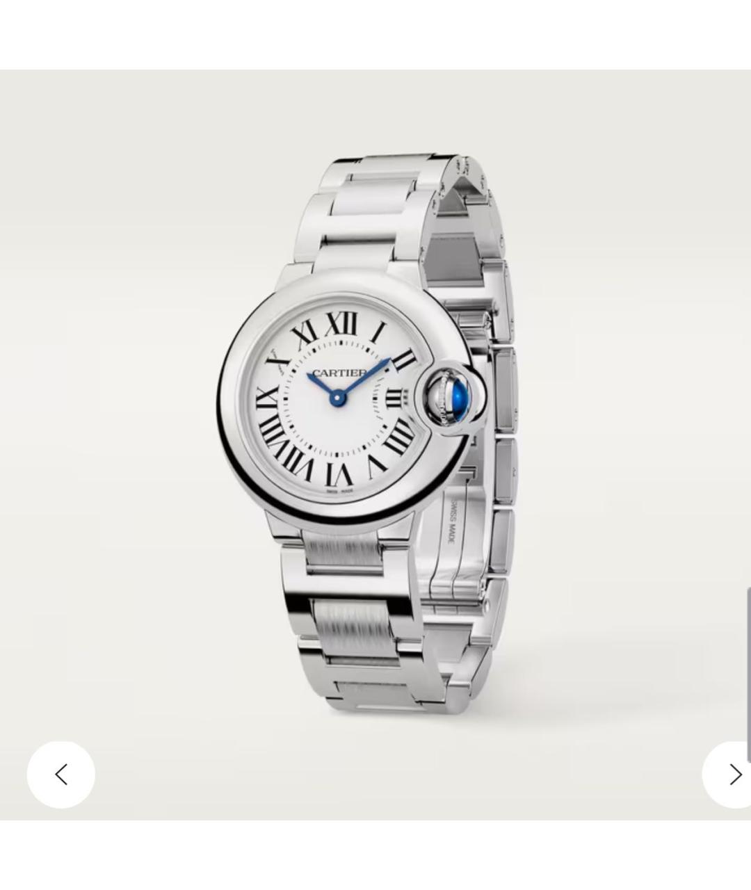CARTIER Серебряные часы, фото 2