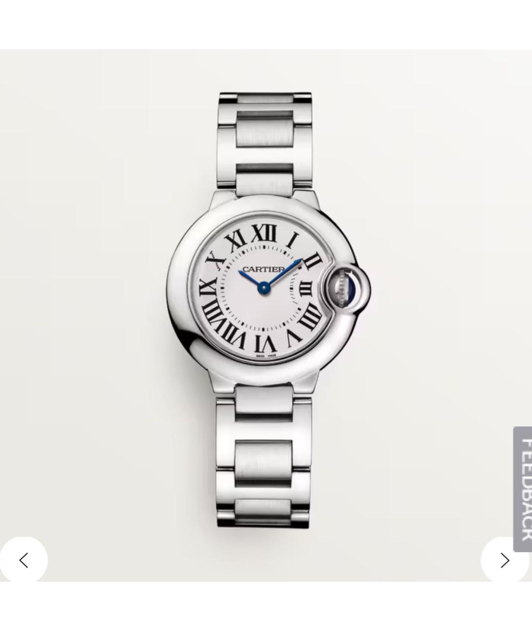 CARTIER Серебряные часы, фото 4