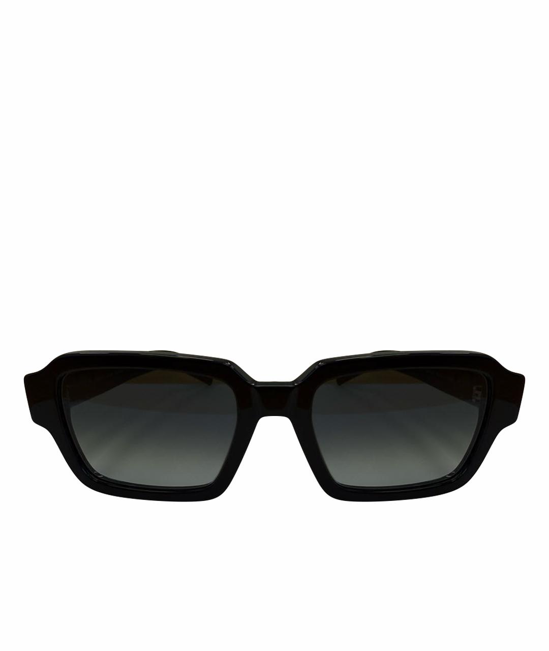 PRADA Черные пластиковые солнцезащитные очки, фото 1