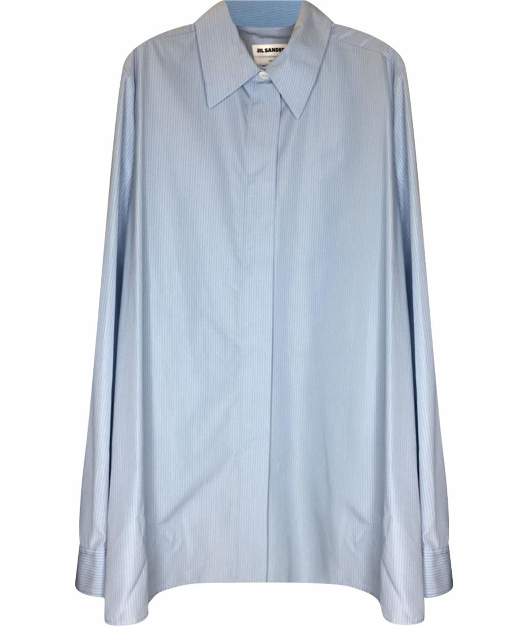 JIL SANDER Голубая хлопковая рубашка, фото 1