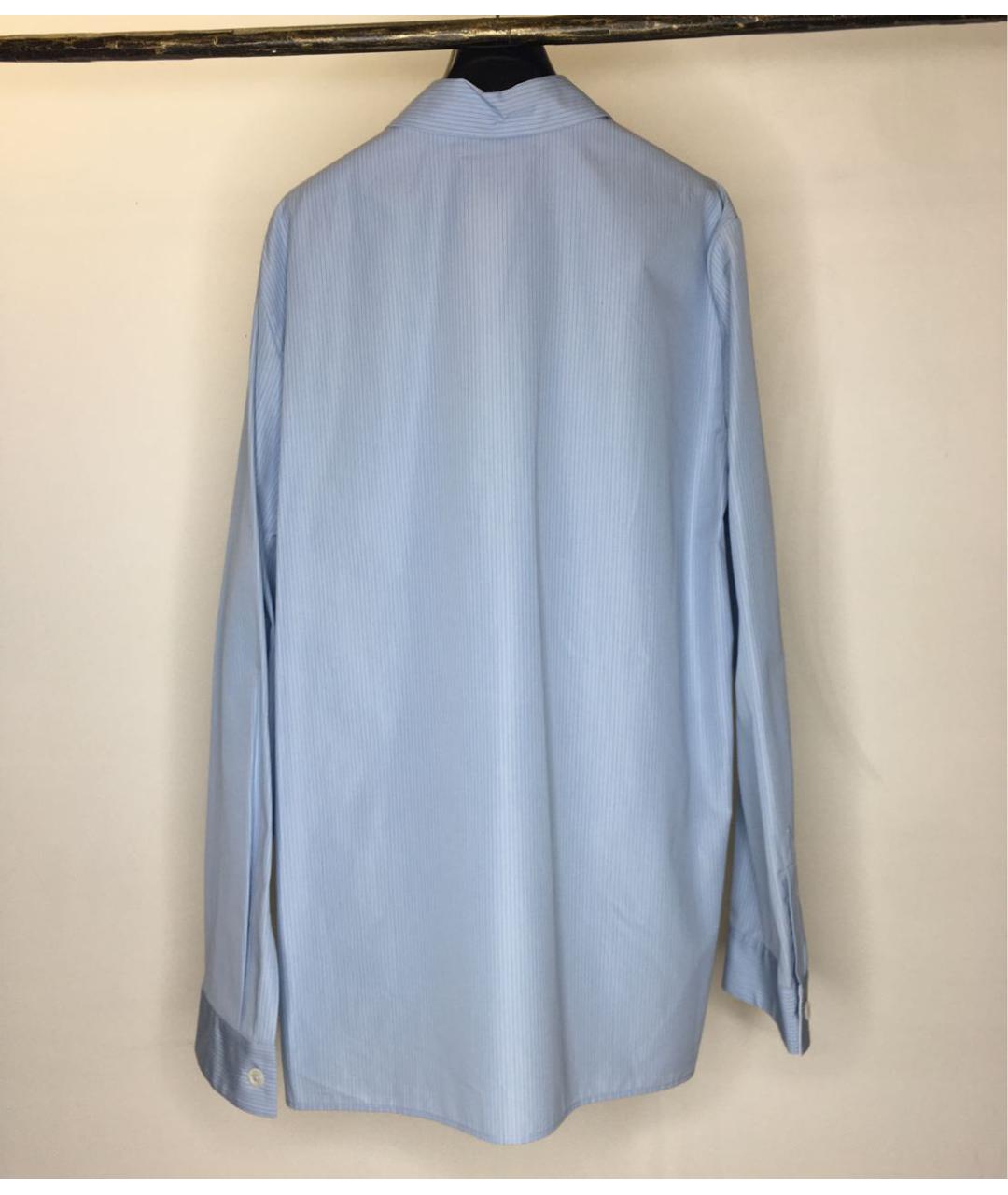 JIL SANDER Голубая хлопковая рубашка, фото 2