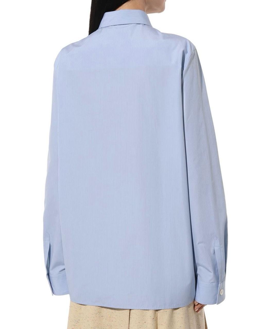 JIL SANDER Голубая хлопковая рубашка, фото 8