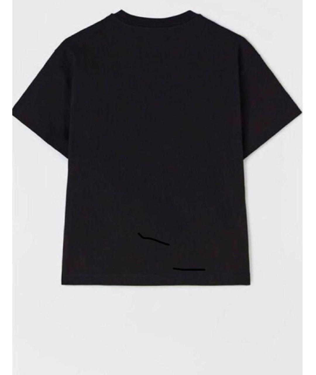 JIL SANDER Черная хлопковая футболка, фото 5