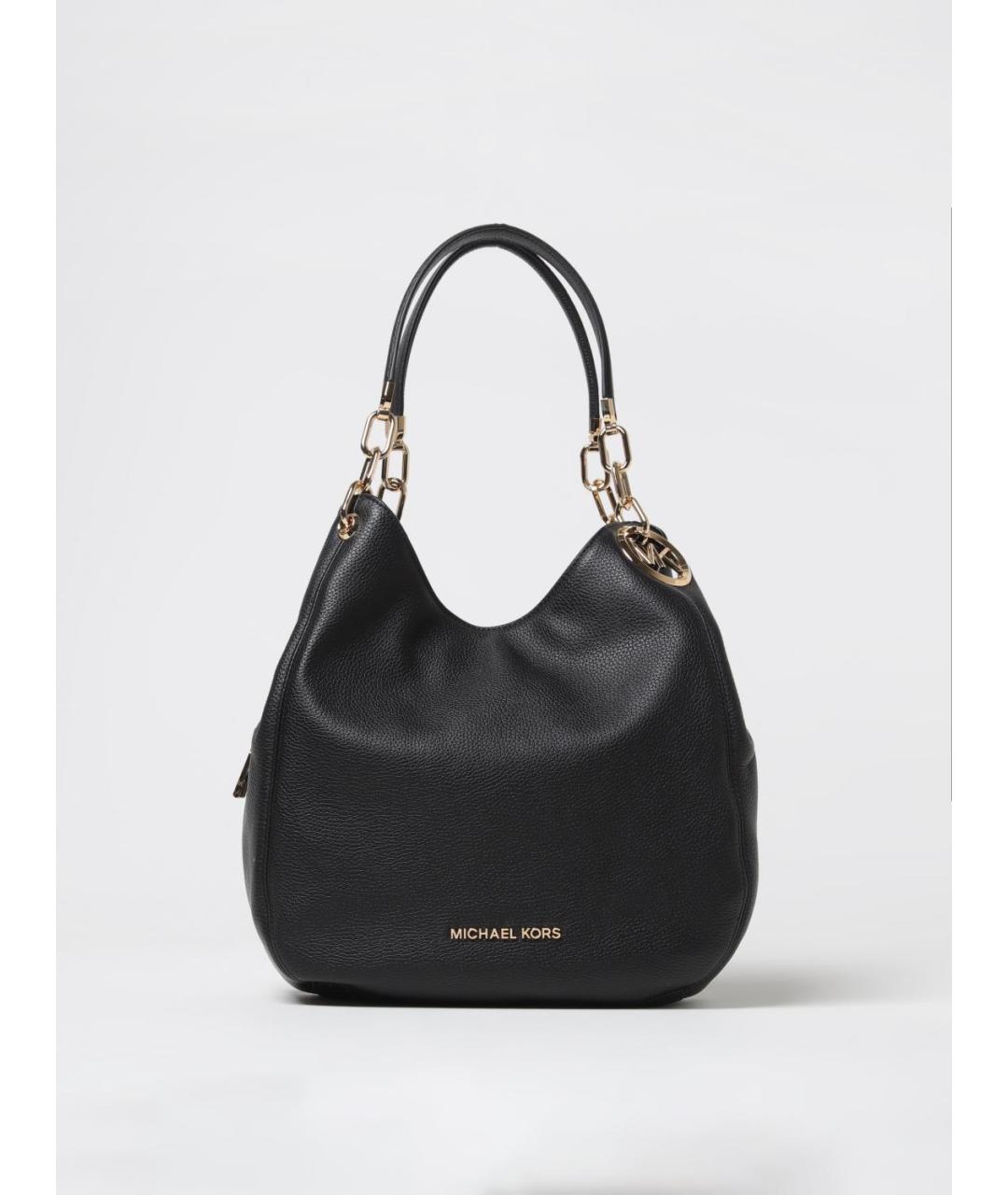 MICHAEL KORS Черная кожаная сумка тоут, фото 4