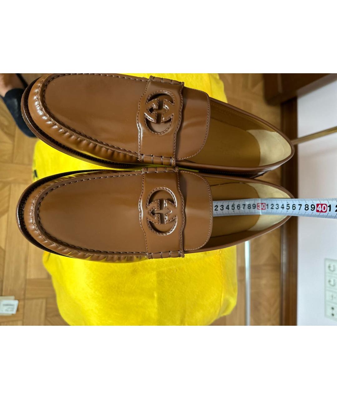 GUCCI Кожаные лоферы, фото 5