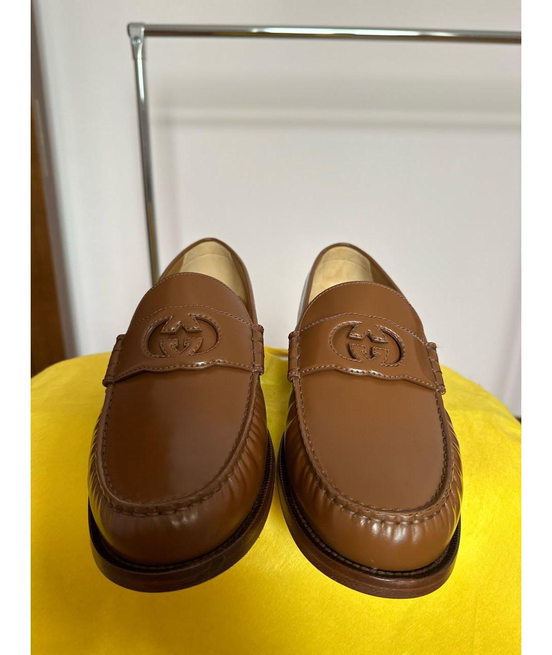 GUCCI Кожаные лоферы, фото 2