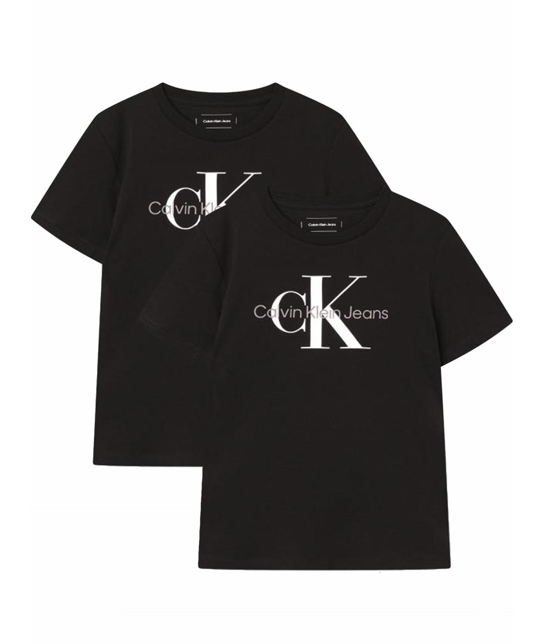 CALVIN KLEIN Черная хлопковая футболка, фото 1