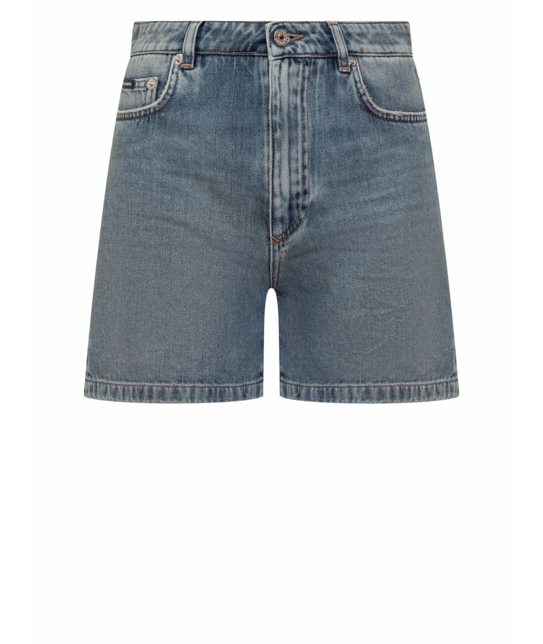 DOLCE&GABBANA Синие хлопковые шорты, фото 1