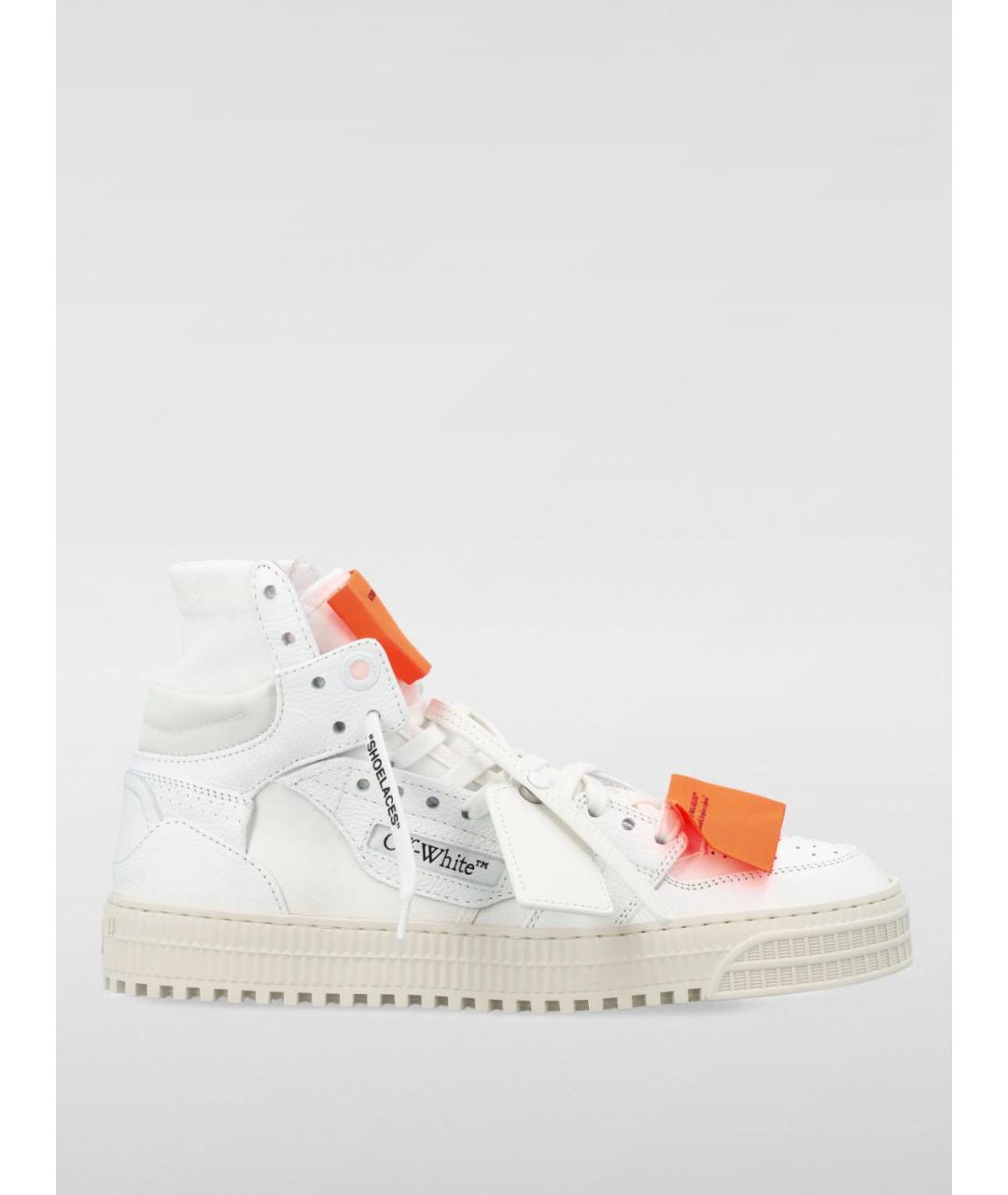 OFF-WHITE Белые кожаные кеды, фото 5