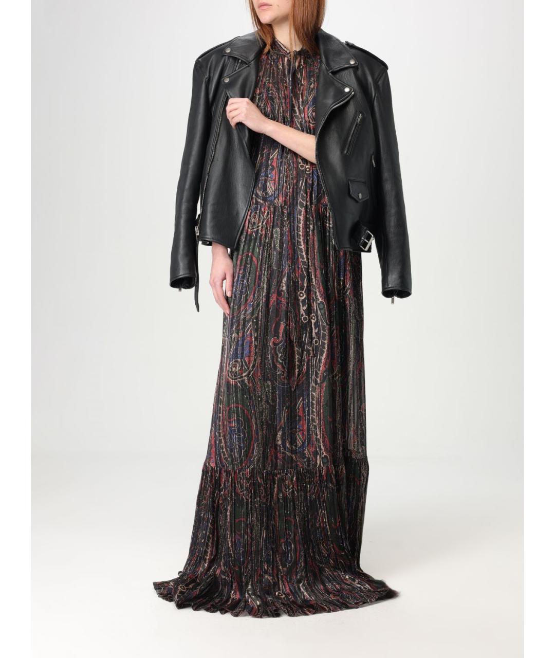 SAINT LAURENT Черная кожаная куртка, фото 3