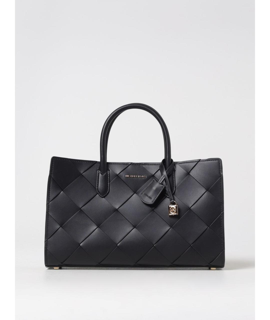 MICHAEL KORS Черная кожаная сумка тоут, фото 3