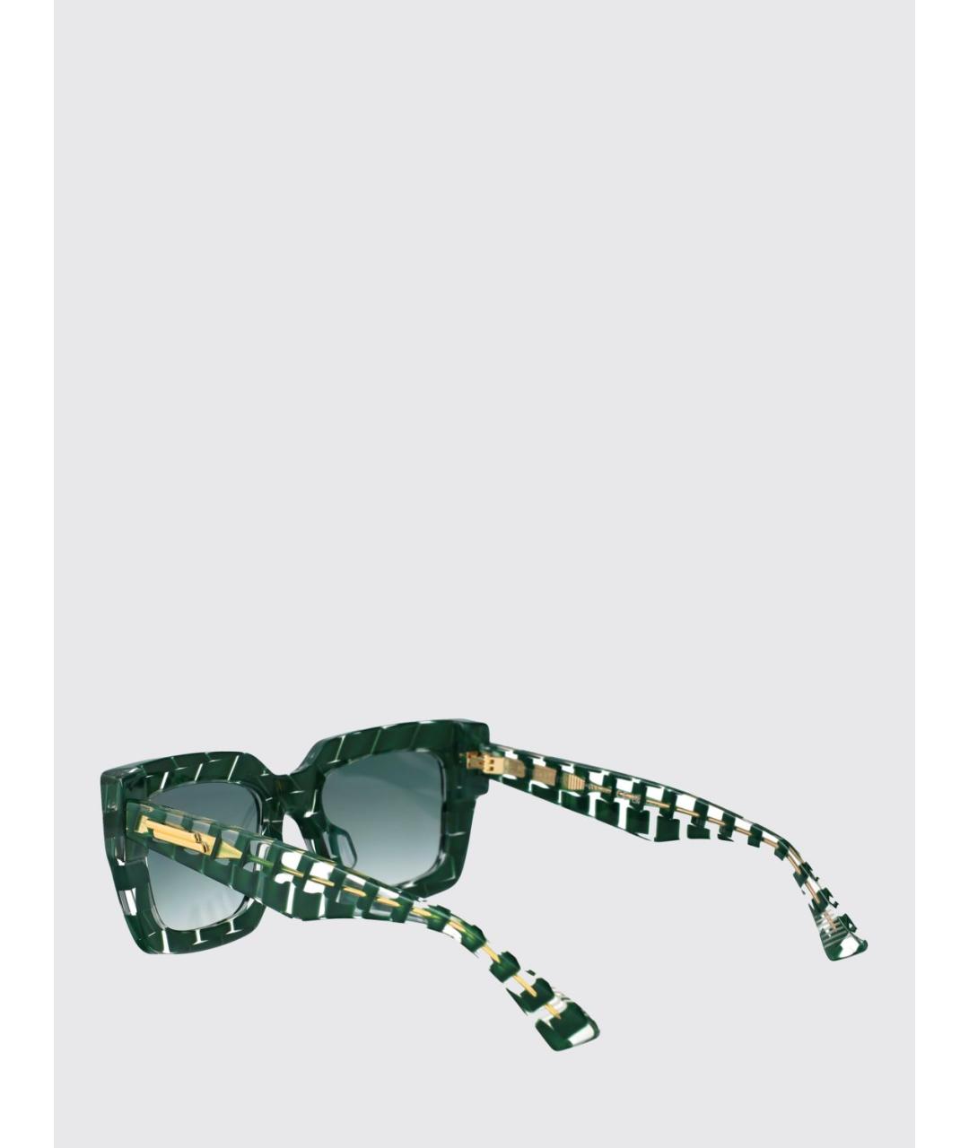 BOTTEGA VENETA Зеленые солнцезащитные очки, фото 3