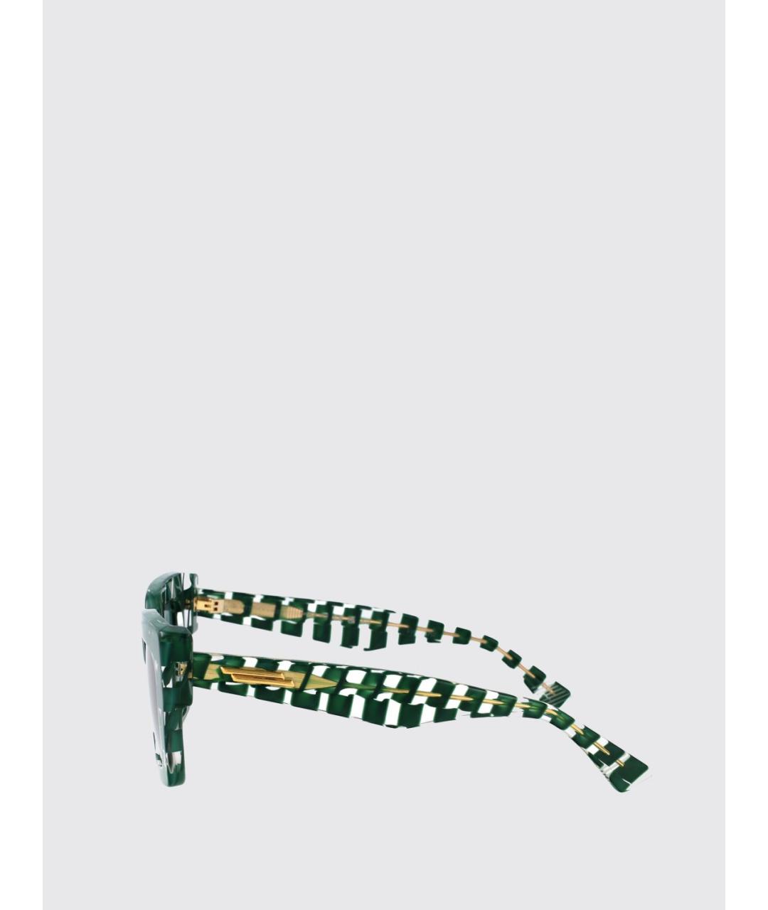 BOTTEGA VENETA Зеленые солнцезащитные очки, фото 4