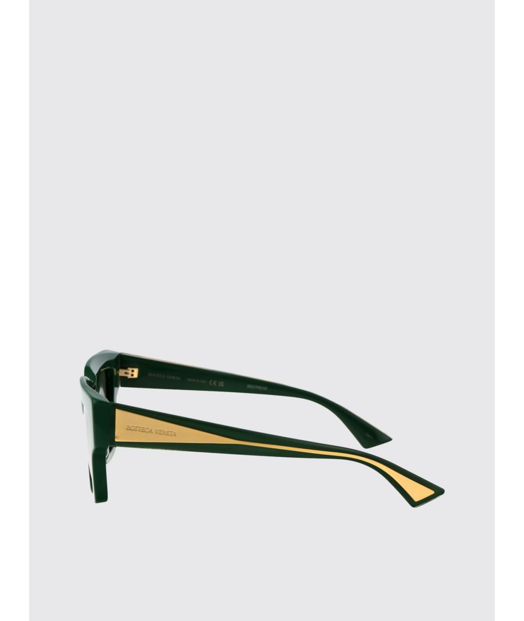 BOTTEGA VENETA Зеленые солнцезащитные очки, фото 4