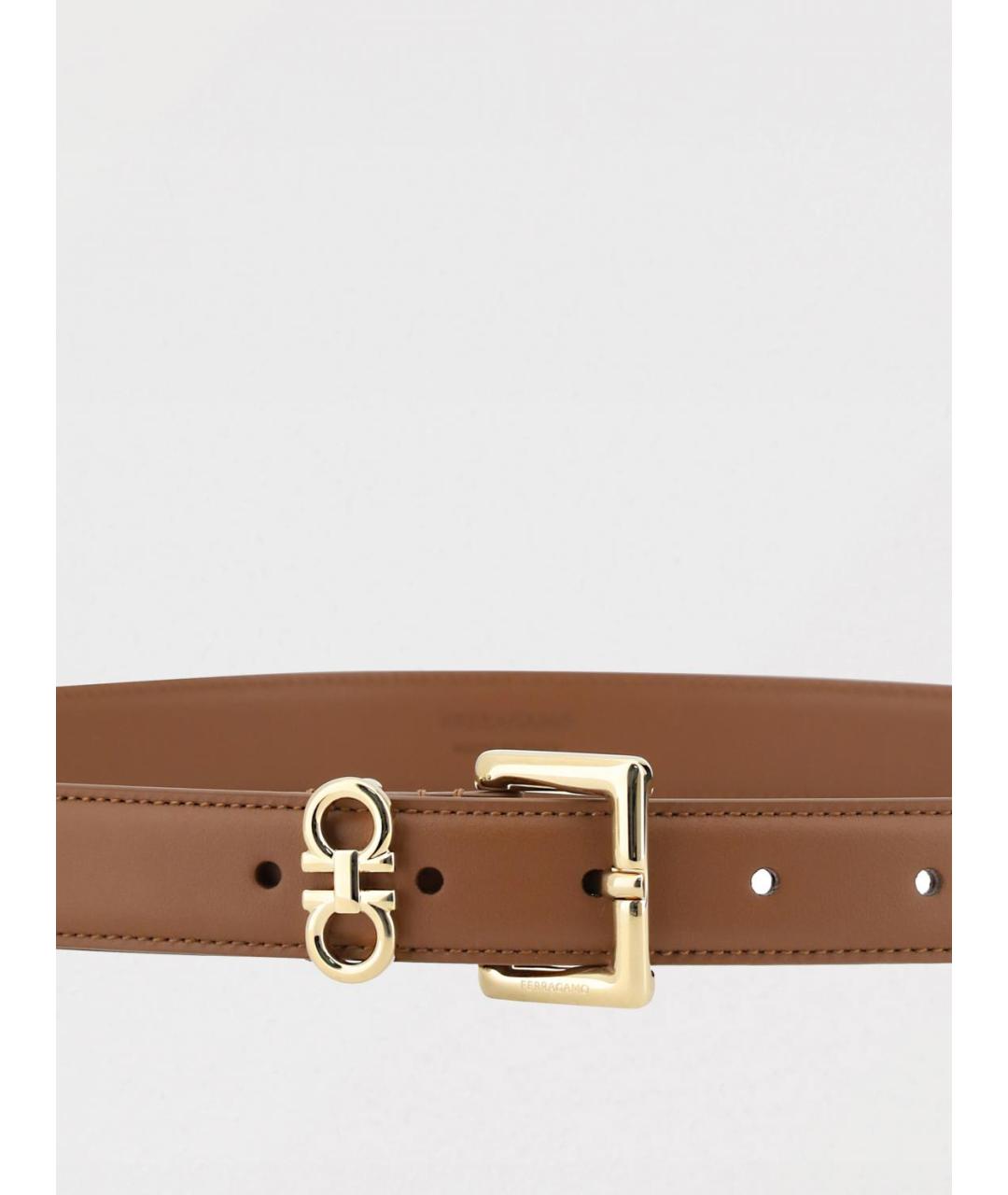 FERRAGAMO Коричневый ремень, фото 2