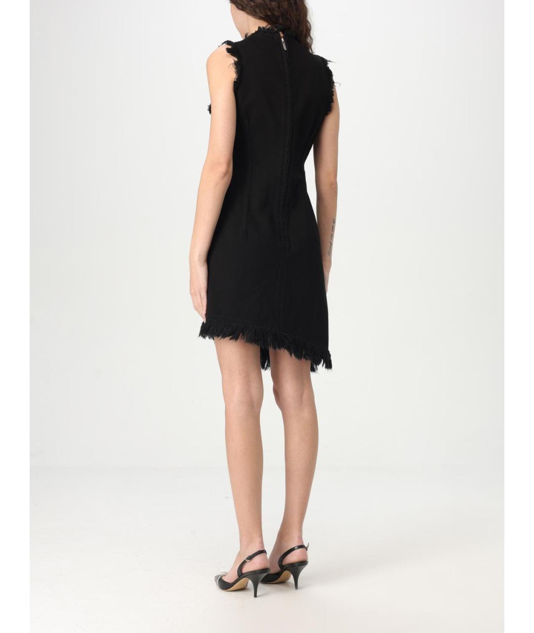 FERRAGAMO Черное хлопковое коктейльное платье, фото 4