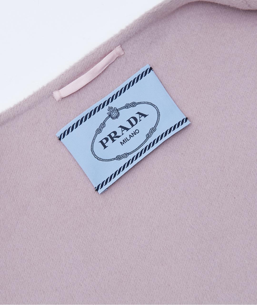 PRADA Розовое шерстяное пальто, фото 3