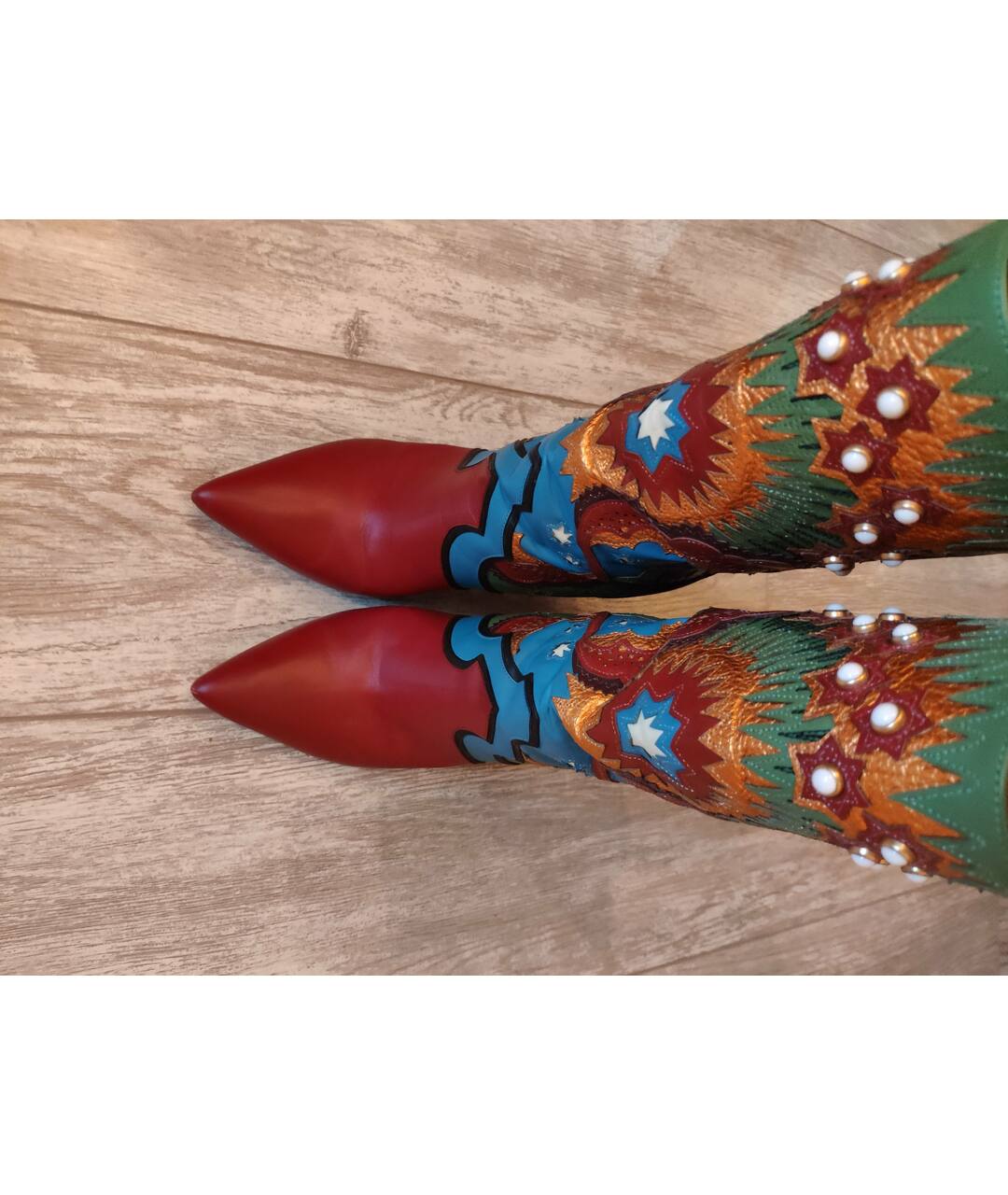 VALENTINO Мульти кожаные сапоги, фото 4