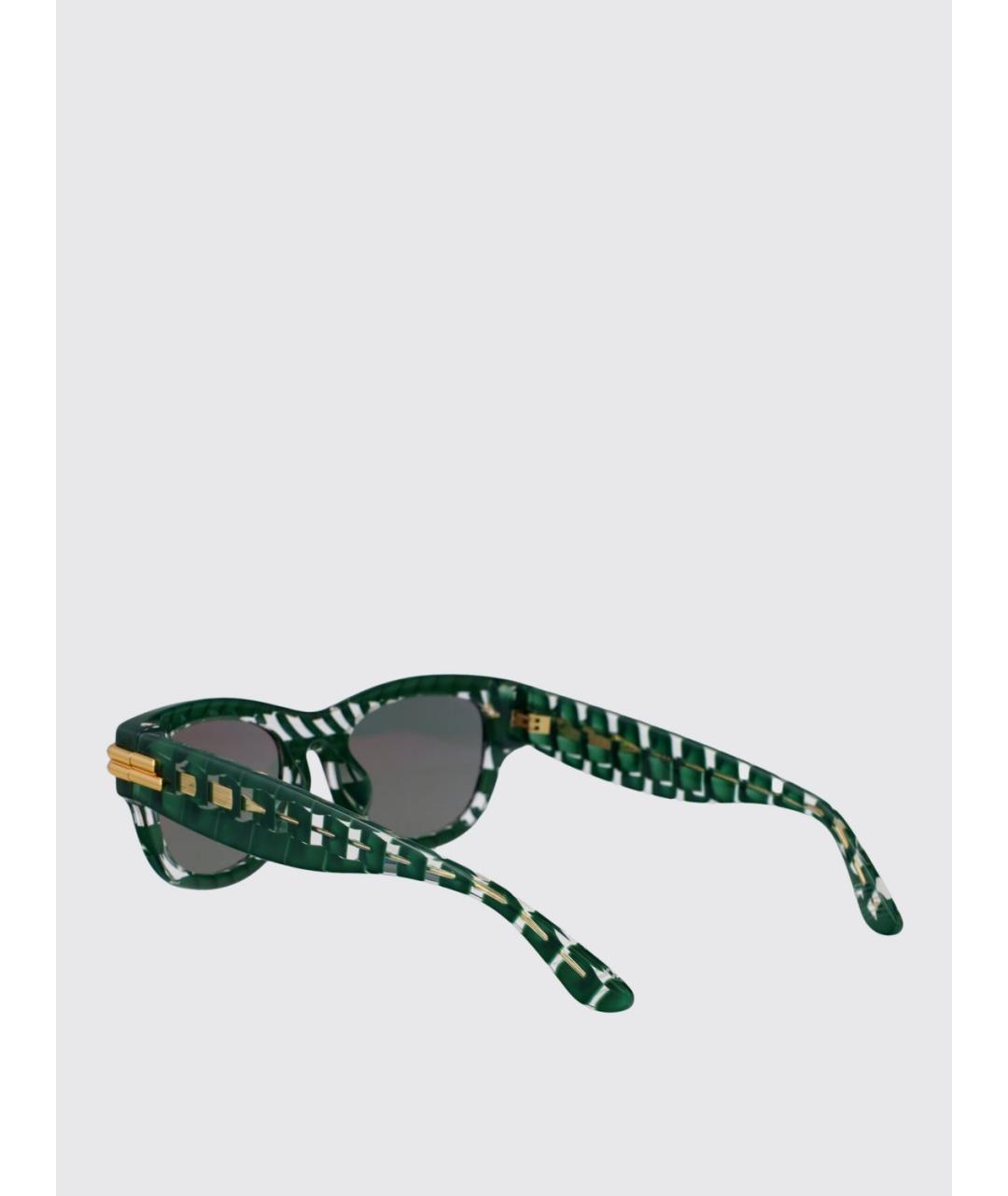 BOTTEGA VENETA Зеленые солнцезащитные очки, фото 3