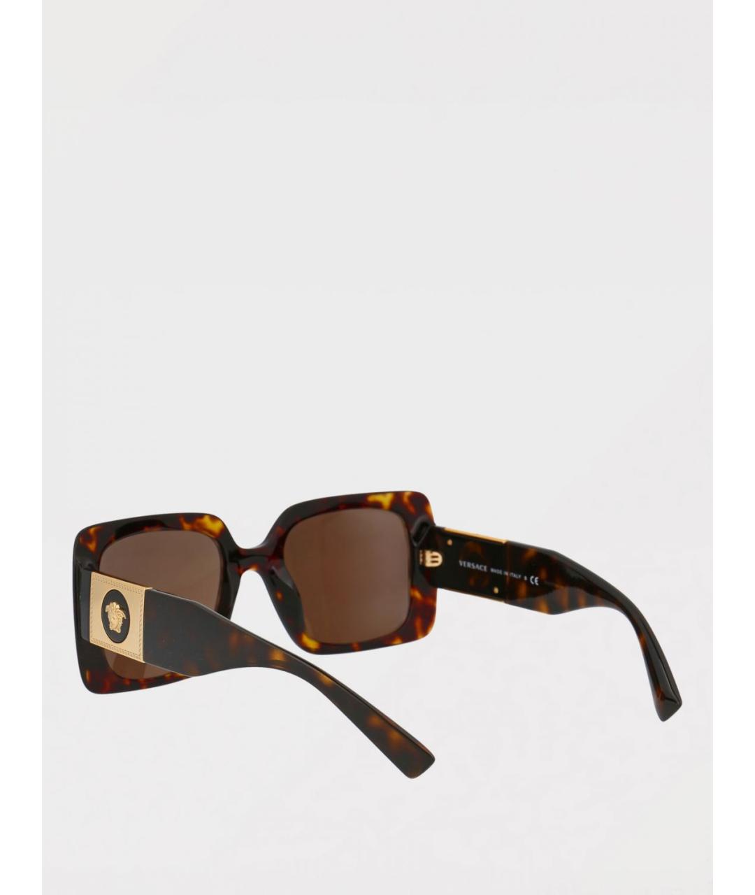 VERSACE Коричневые солнцезащитные очки, фото 2