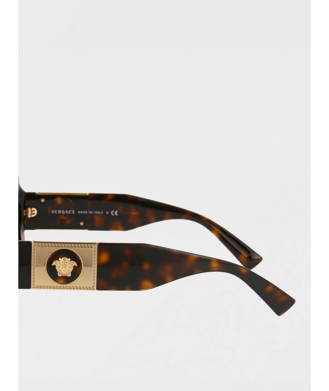 VERSACE Коричневые солнцезащитные очки, фото 3