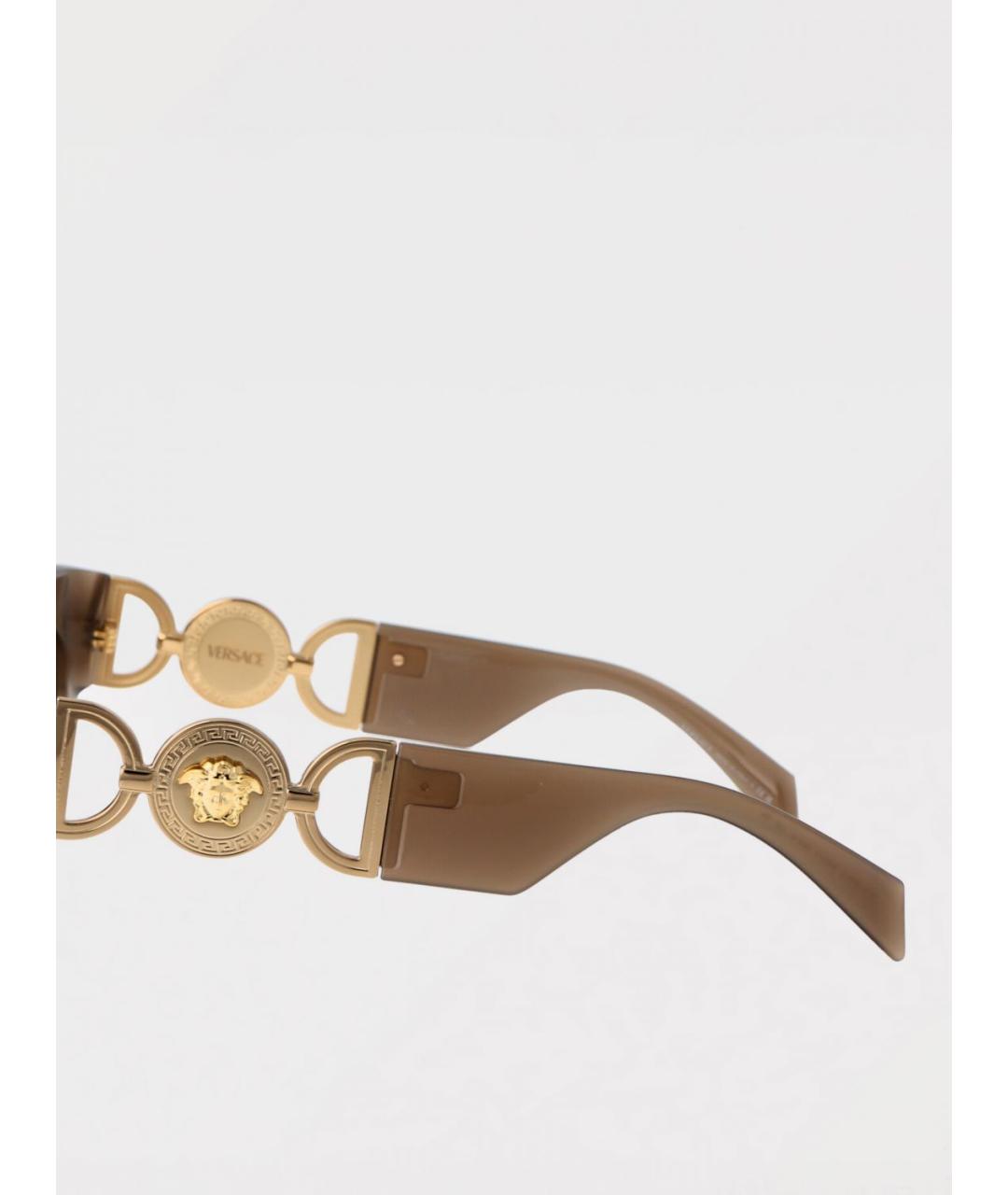 VERSACE Коричневые солнцезащитные очки, фото 3
