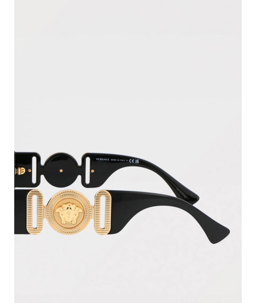 VERSACE Черные солнцезащитные очки, фото 4