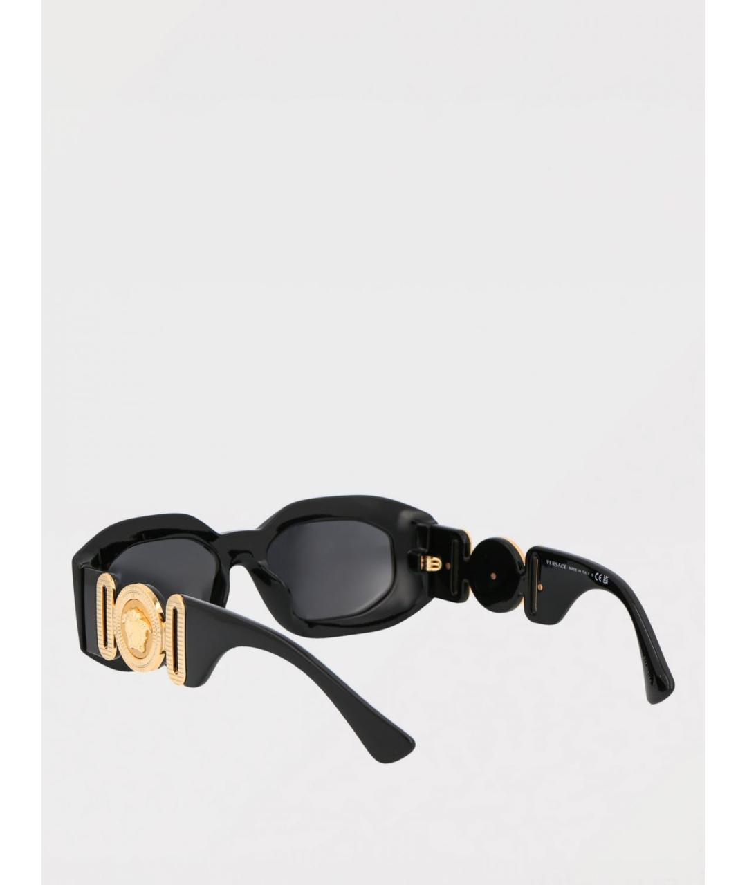 VERSACE Черные солнцезащитные очки, фото 3