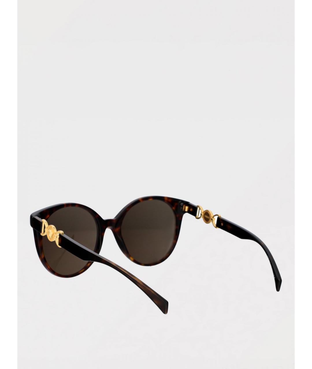 VERSACE Коричневые солнцезащитные очки, фото 3