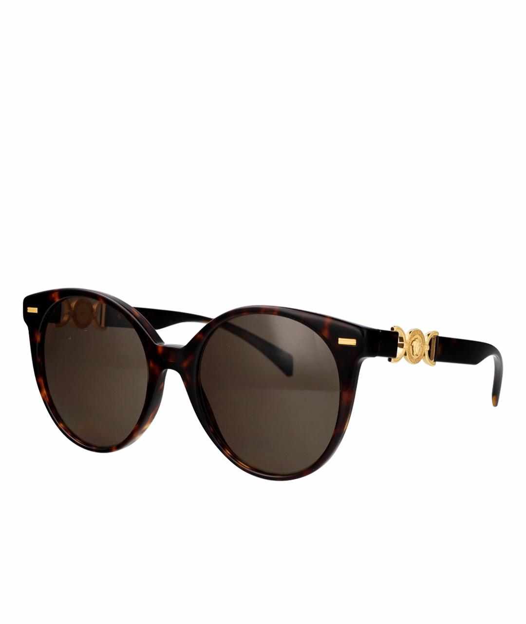 VERSACE Коричневые солнцезащитные очки, фото 1