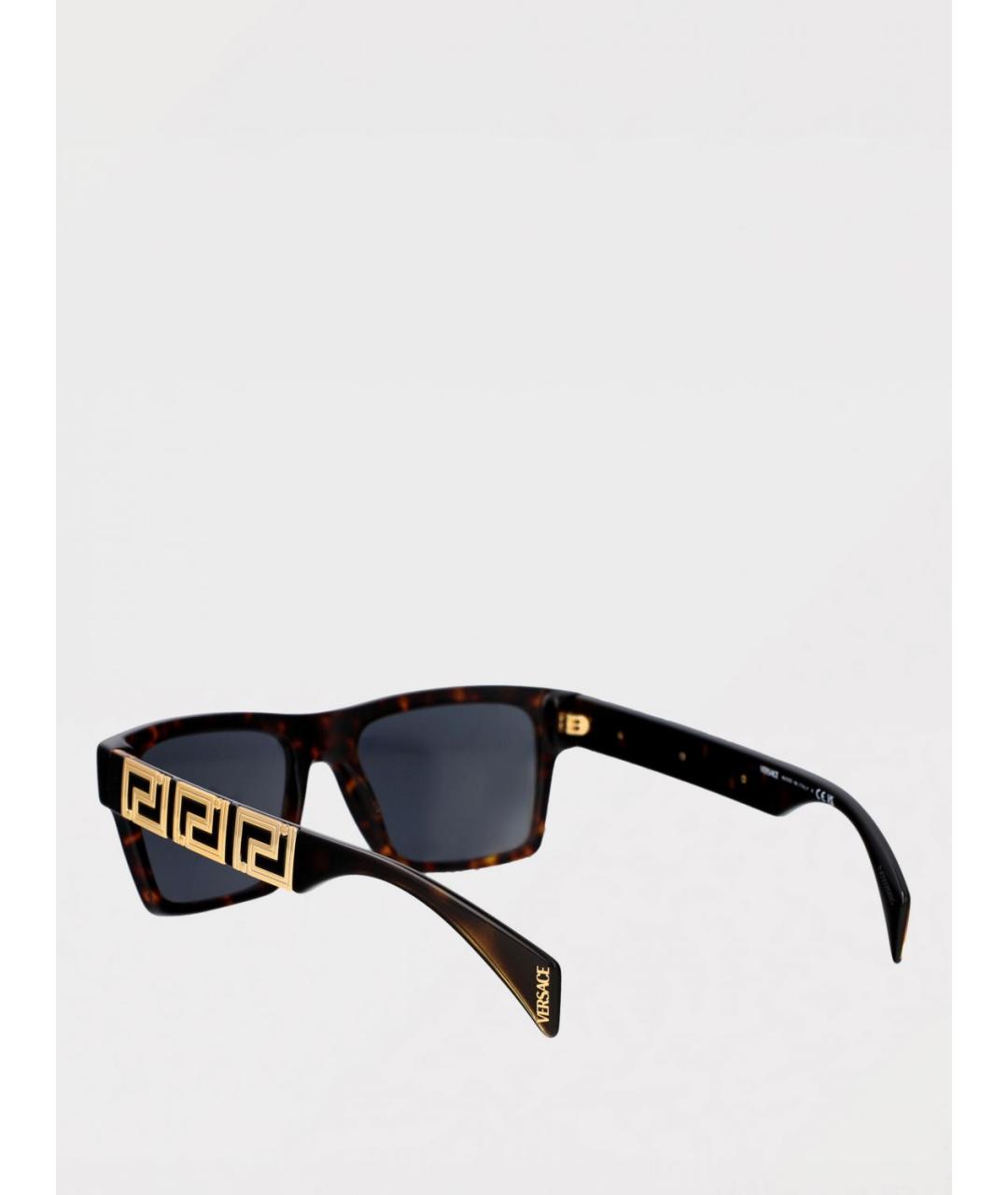VERSACE Коричневые солнцезащитные очки, фото 3