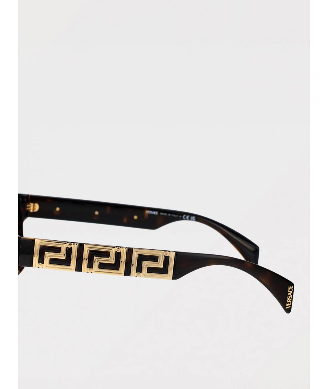 VERSACE Коричневые солнцезащитные очки, фото 4