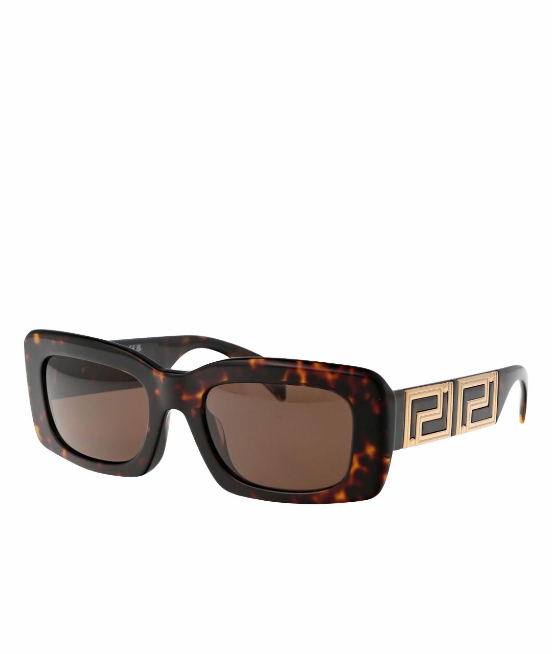 VERSACE Коричневые солнцезащитные очки, фото 1