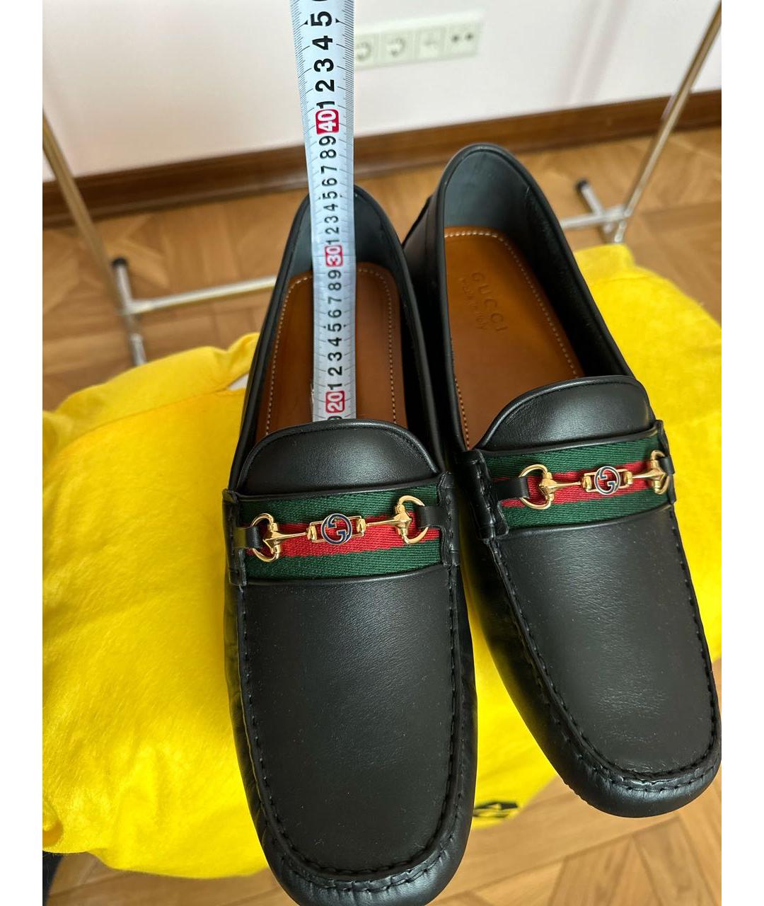 GUCCI Черные кожаные мокасины, фото 7