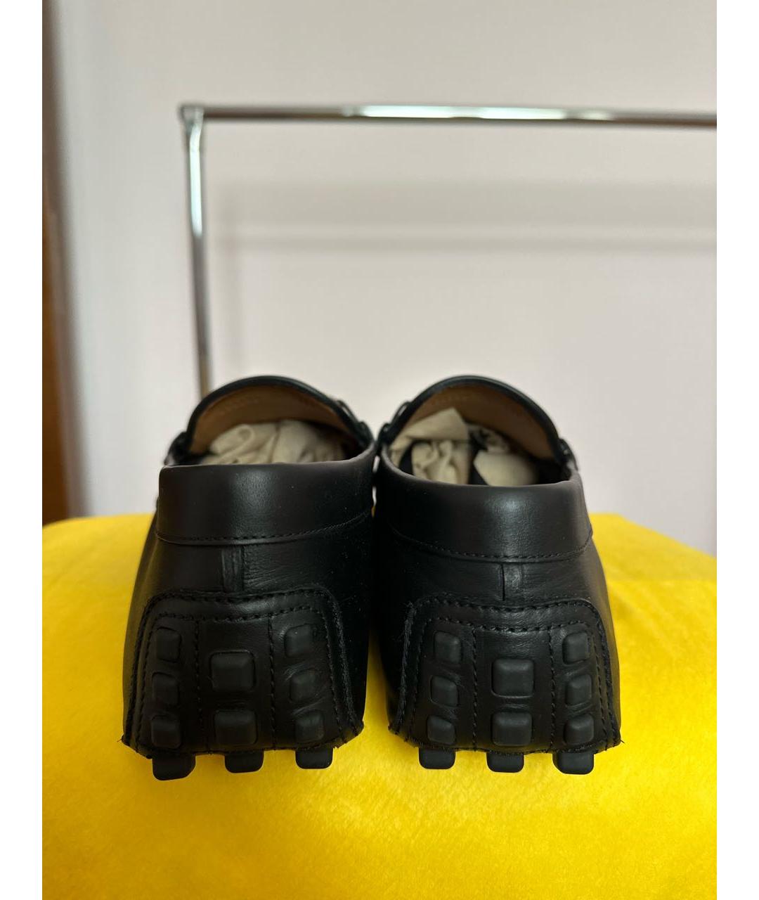 GUCCI Черные кожаные мокасины, фото 4