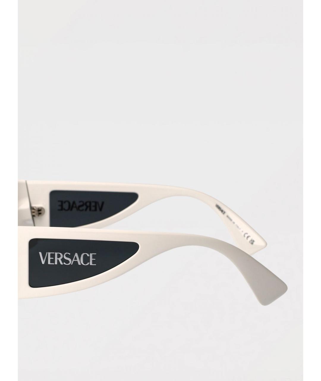 VERSACE Белые солнцезащитные очки, фото 3