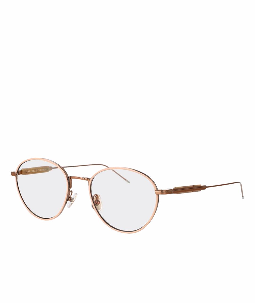 BRUNELLO CUCINELLI Золотые солнцезащитные очки, фото 1