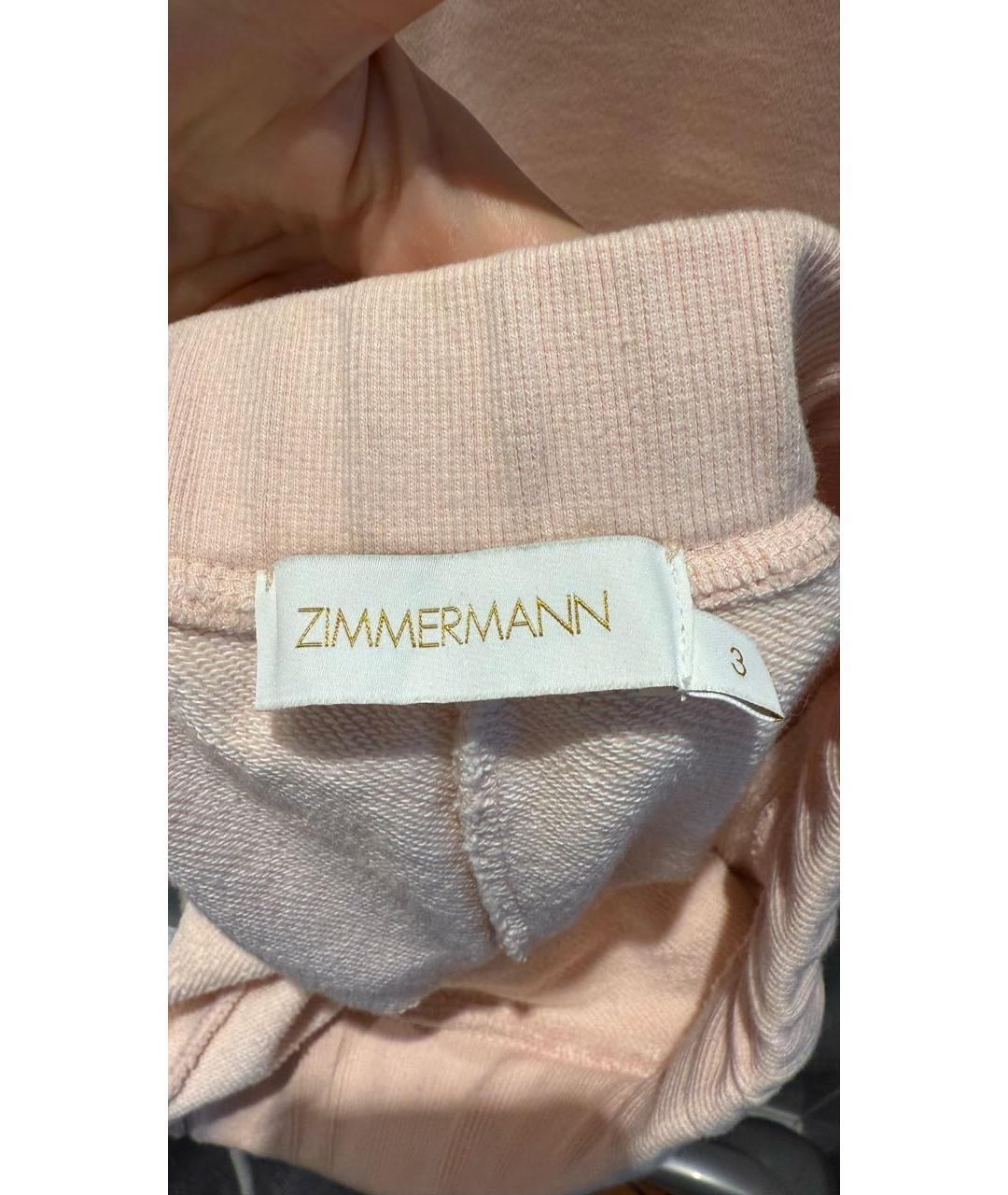 ZIMMERMANN Розовый хлопковый спортивные костюмы, фото 5