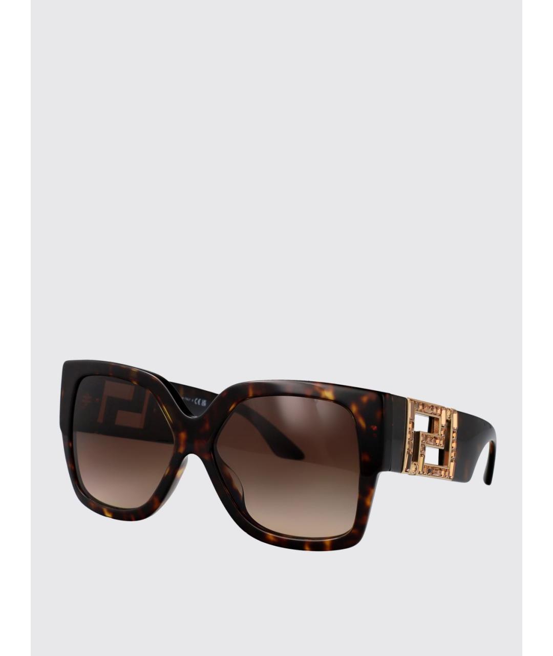 VERSACE Коричневые солнцезащитные очки, фото 5