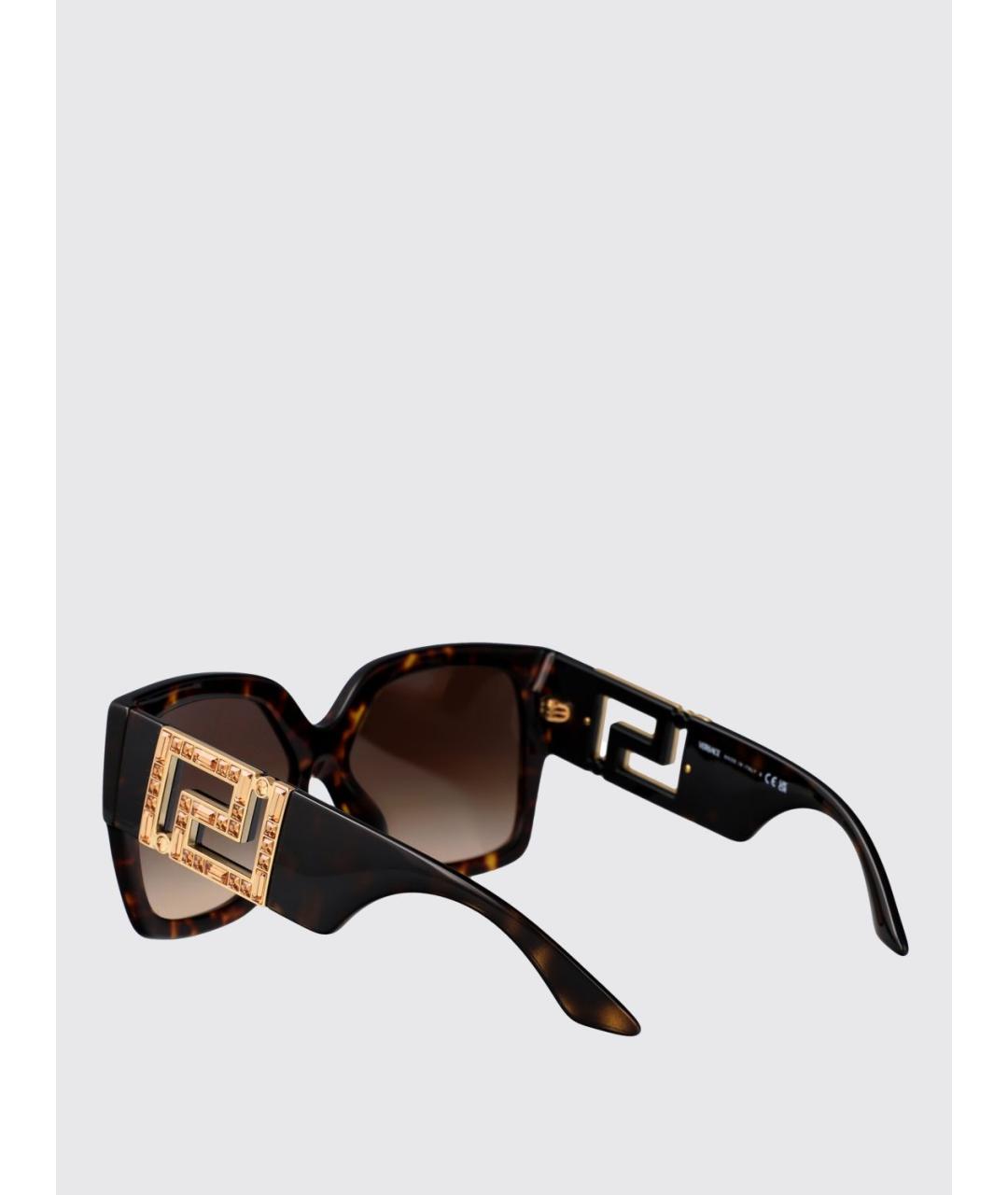 VERSACE Коричневые солнцезащитные очки, фото 3