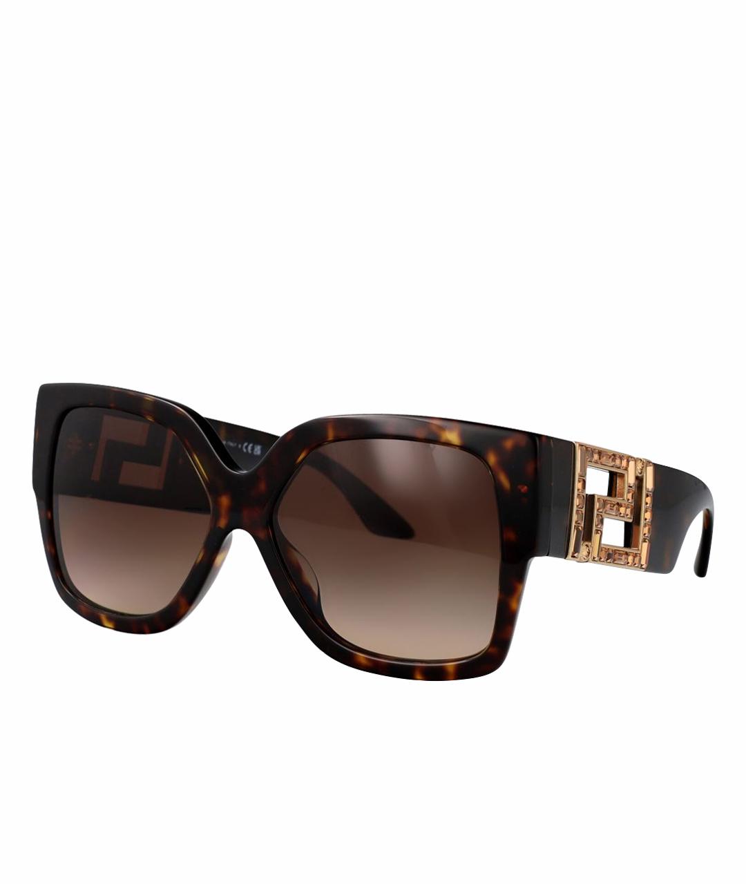 VERSACE Коричневые солнцезащитные очки, фото 1