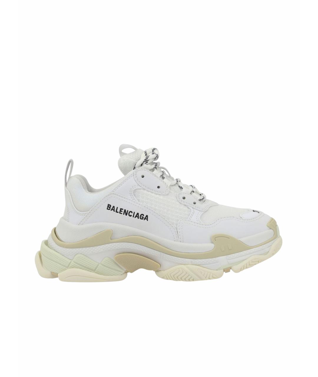BALENCIAGA Белые синтетические кроссовки, фото 1