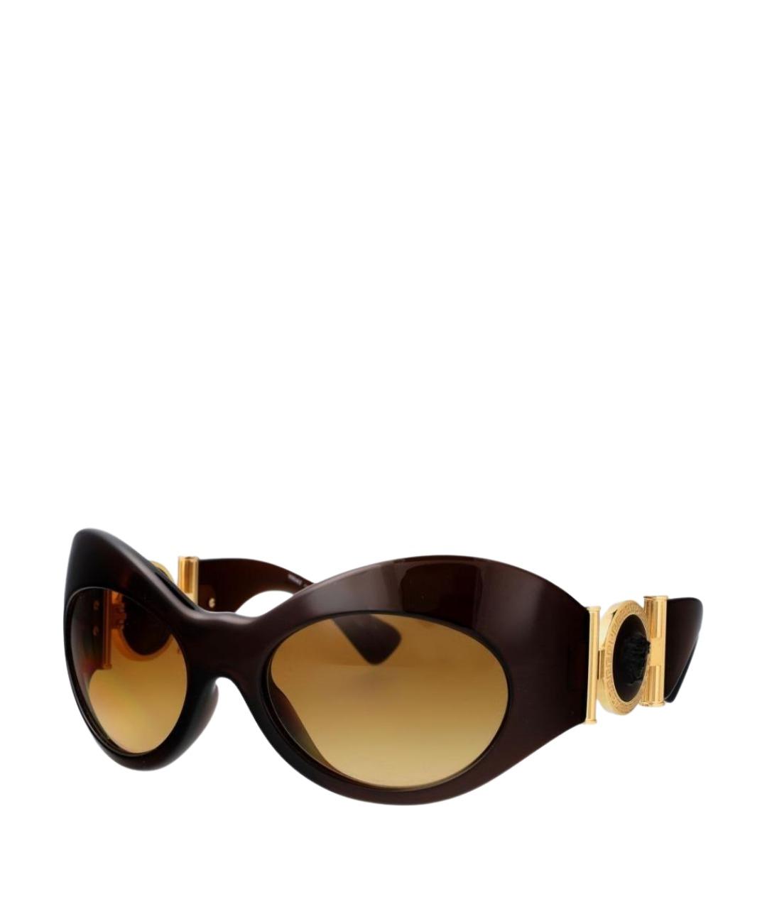 VERSACE Коричневые солнцезащитные очки, фото 1