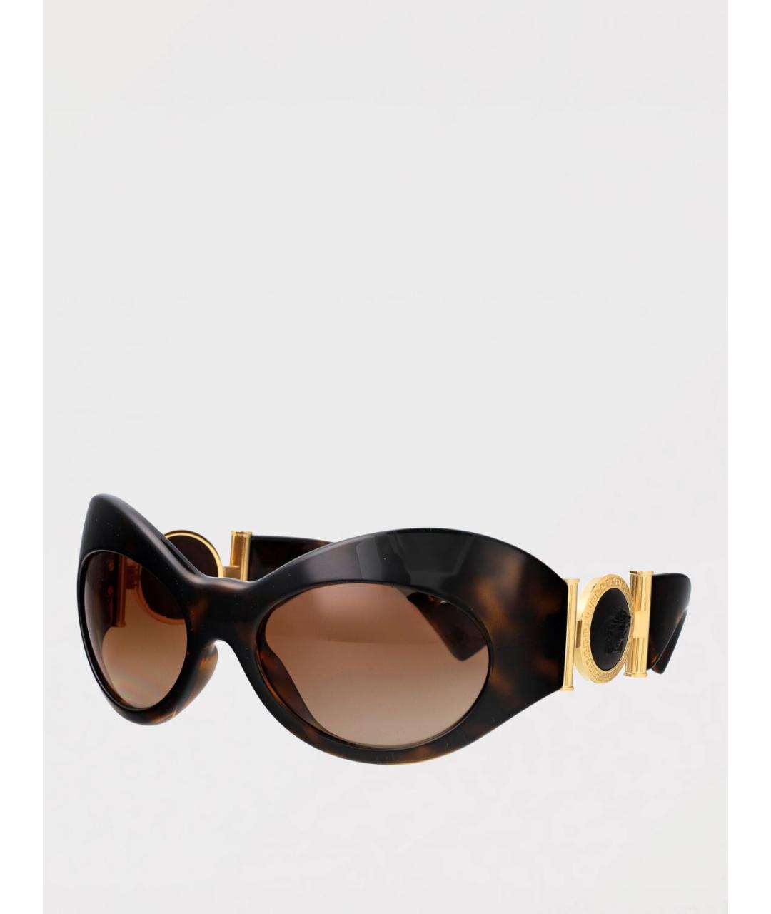 VERSACE Коричневые солнцезащитные очки, фото 4