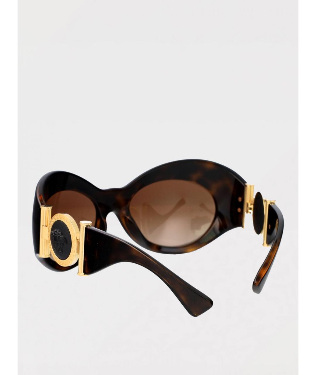 VERSACE Коричневые солнцезащитные очки, фото 3