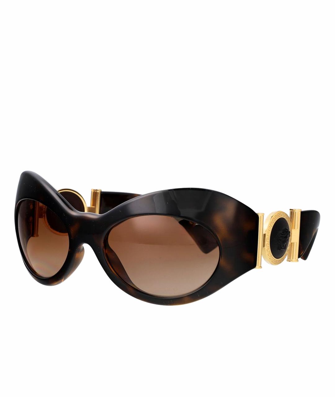 VERSACE Коричневые солнцезащитные очки, фото 1