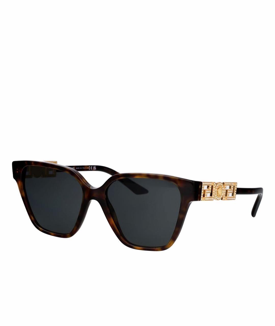 VERSACE Коричневые солнцезащитные очки, фото 1