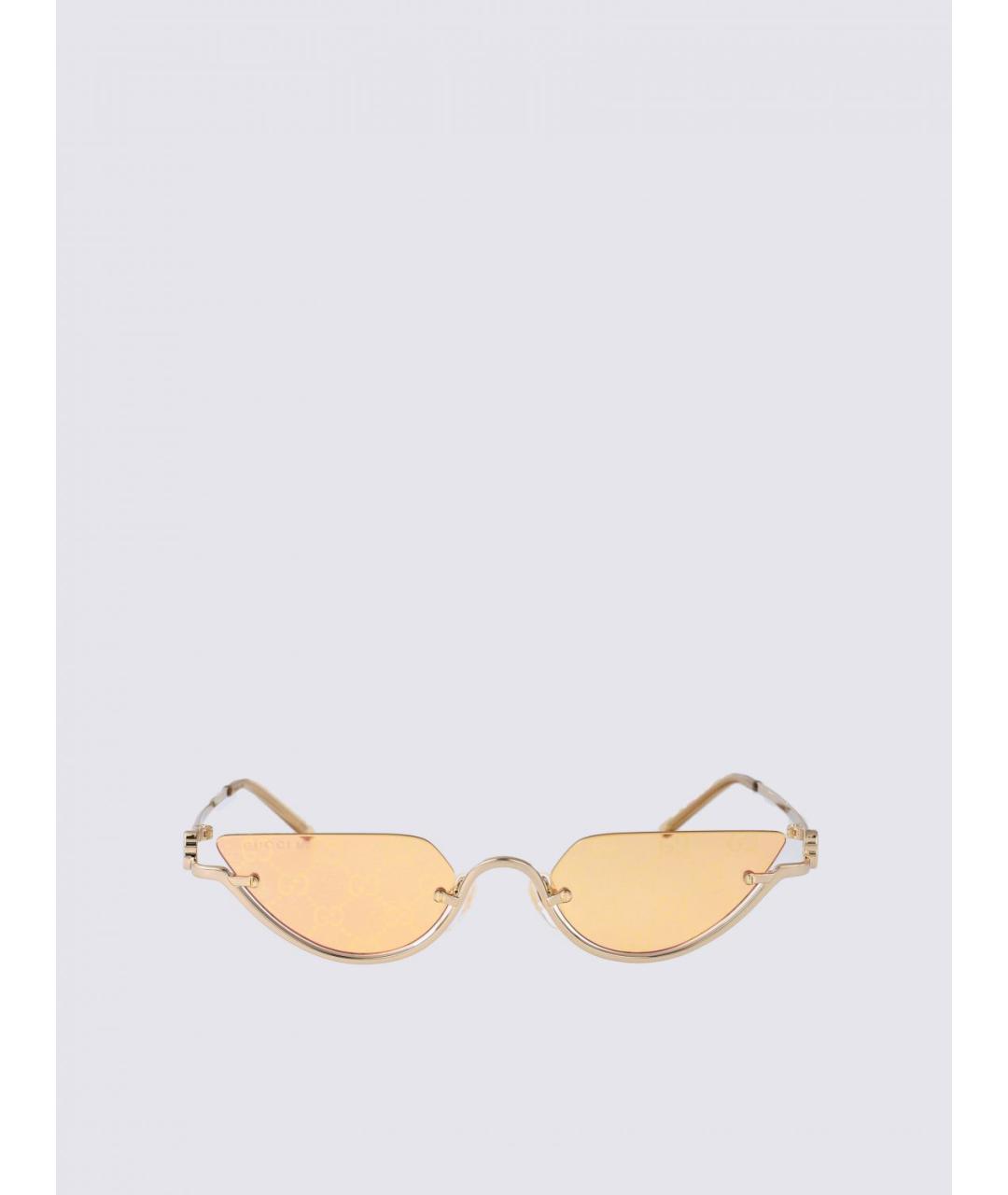GUCCI Золотые солнцезащитные очки, фото 2