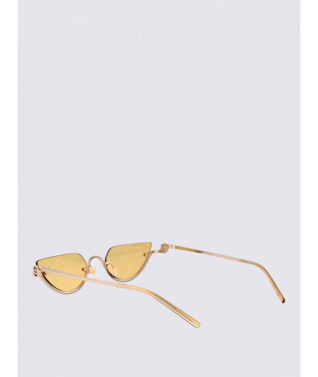 GUCCI Золотые солнцезащитные очки, фото 3