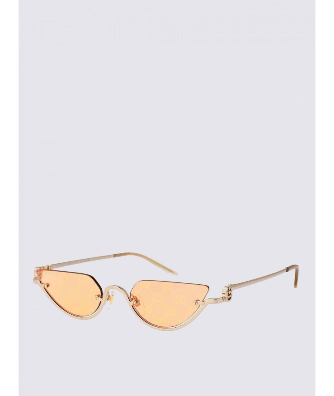 GUCCI Золотые солнцезащитные очки, фото 5